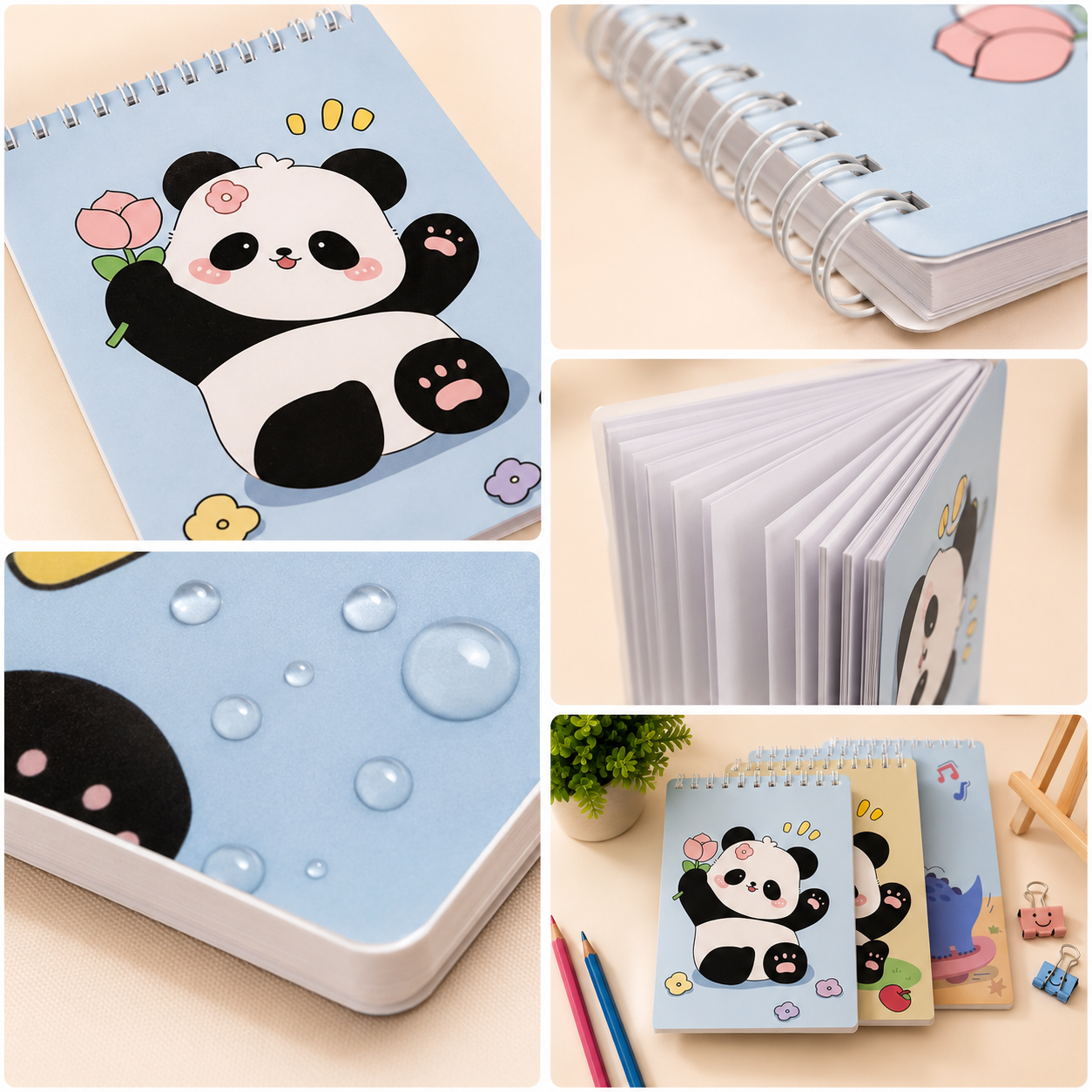 Premium Spiral Scrap Book | Sketch Book for Drawing, Painting & Creative Projects | Random Design